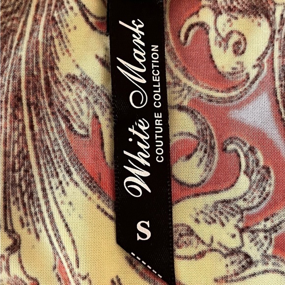 White Mark Couture Collection Multicolored Tunic Minidress Size Small - Picture 3 of 10